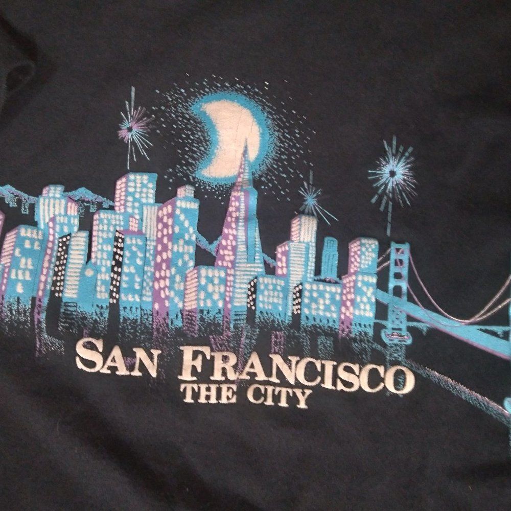 Vintage 80s San Francisco The City Skyline T-Shirt